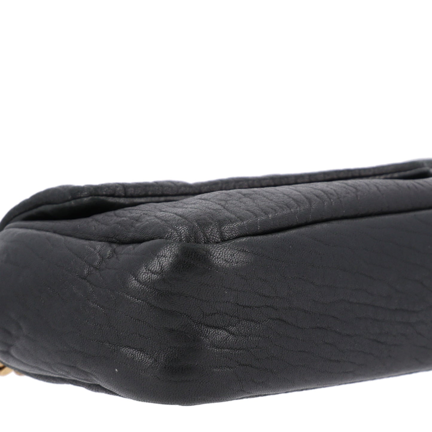Plunged Lambskin Calypso Black