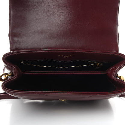 Saint Laurent Calfskin Y Quilted Monogram Toy Loulou Monogram Crossbody Bag Rouge Legion 7 of 9