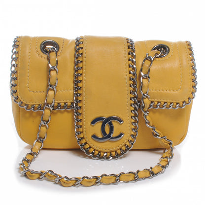 Chanel Lambskin Mini Madison Flap Yellow 1 of 7
