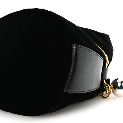 Prada Velvet Petit Sac Mini Bucket Bag Black 10 of 10