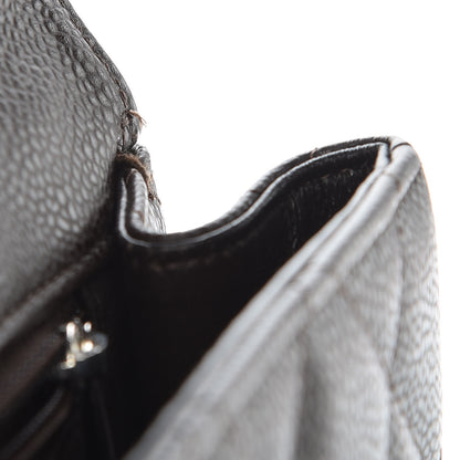 Chanel Caviar Quilted Jumbo Single Flap Dark Brown 13 of 13
