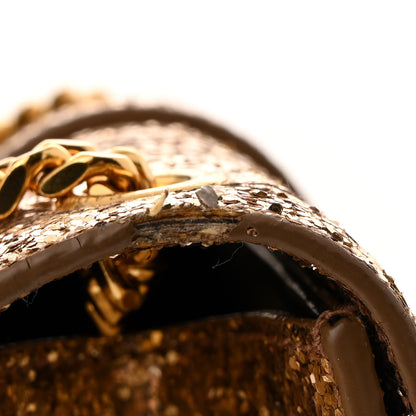 Saint Laurent Glitter Monogram Galactica Satchel Gold 12 of 12