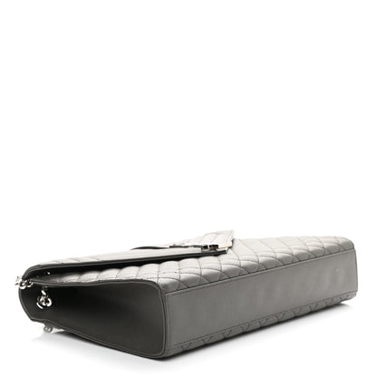 Saint Laurent Grain De Poudre Textured Mixed Matelasse Large Triquilt Monogram Satchel Earth 4 of 9