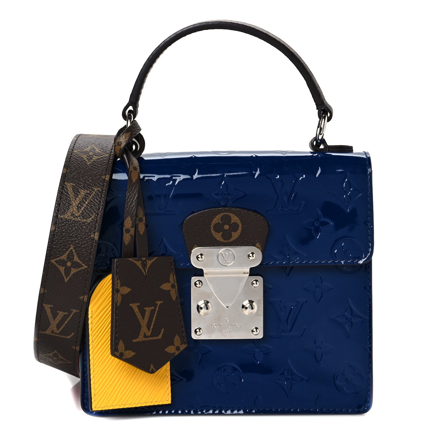 Louis Vuitton Vernis Epi Monogram Spring Street Blue 1 of 6