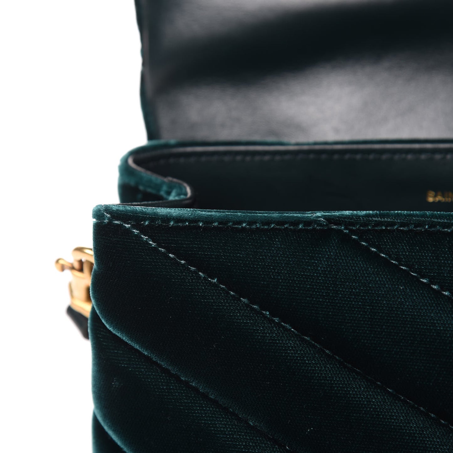 Velvet Y Quilted Monogram Toy Loulou Chain Satchel Dark Ottanio