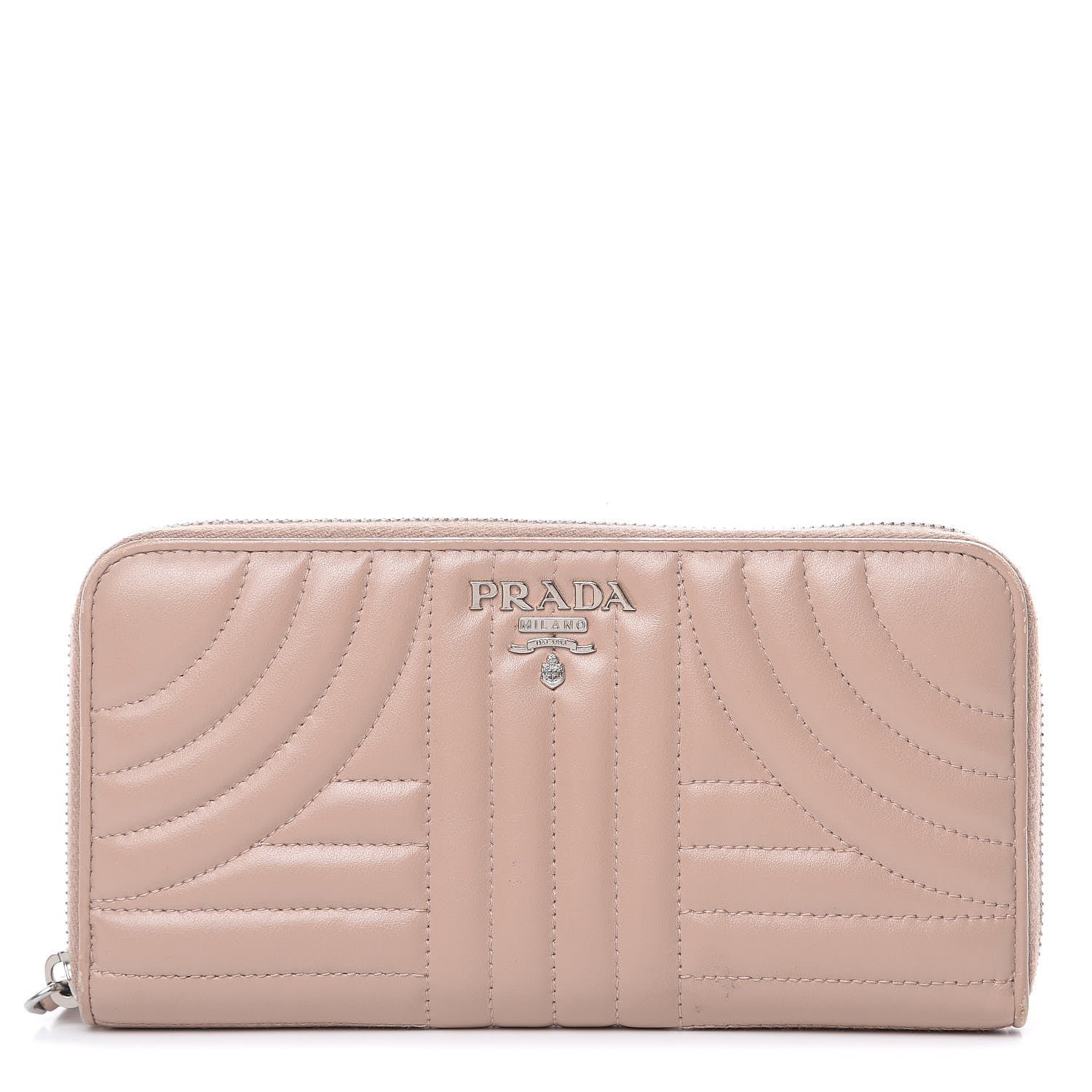 Prada Soft Calfskin Diagramme Zip Around Wallet Cipria 1 of 13