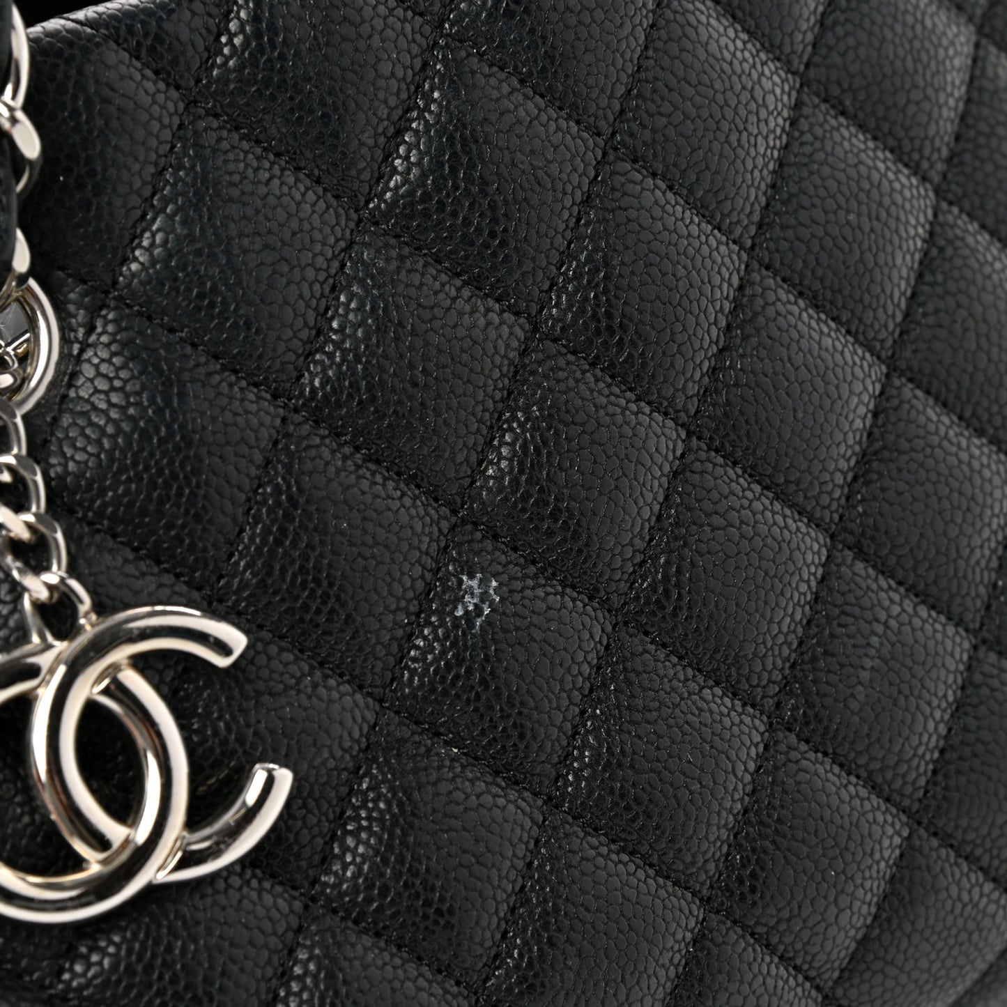 Caviar Quilted Medium Just Mademoiselle Black