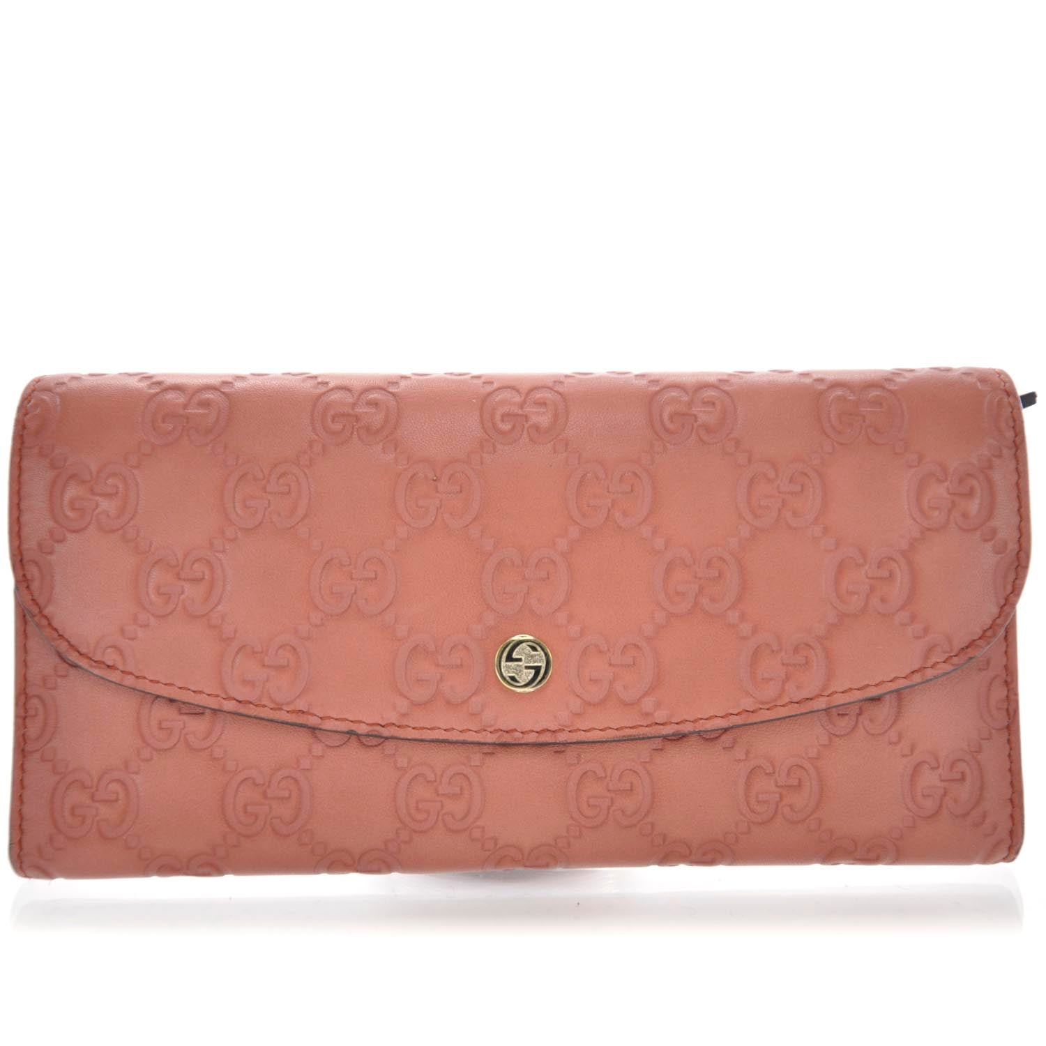 Gucci Guccissima Continental Wallet Rose 1 of 8