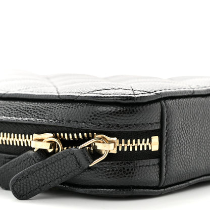 Chanel Caviar Quilted Phone Holder Wallet On Chain WOC Black 9 of 11
