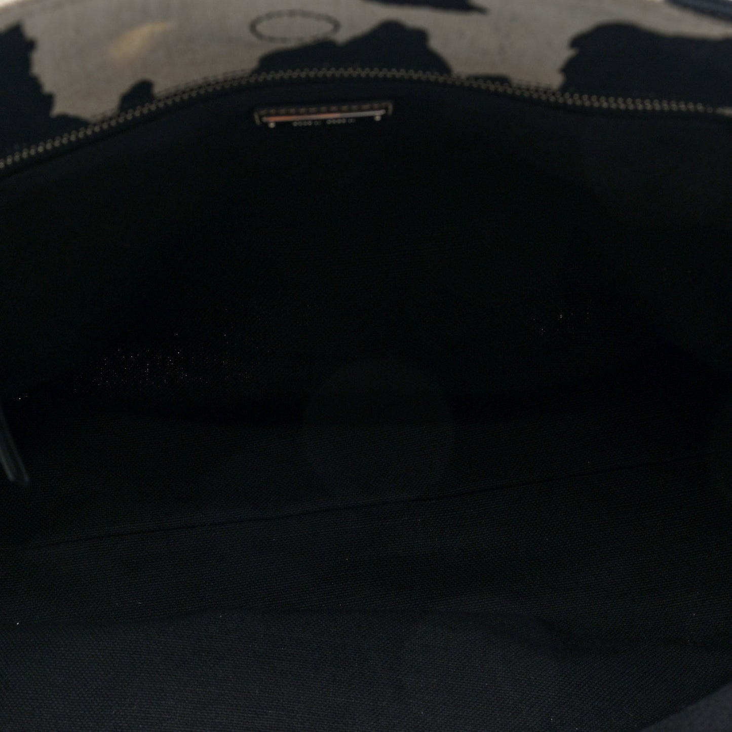 Tessuto Cow Print Shopping Tote Black White