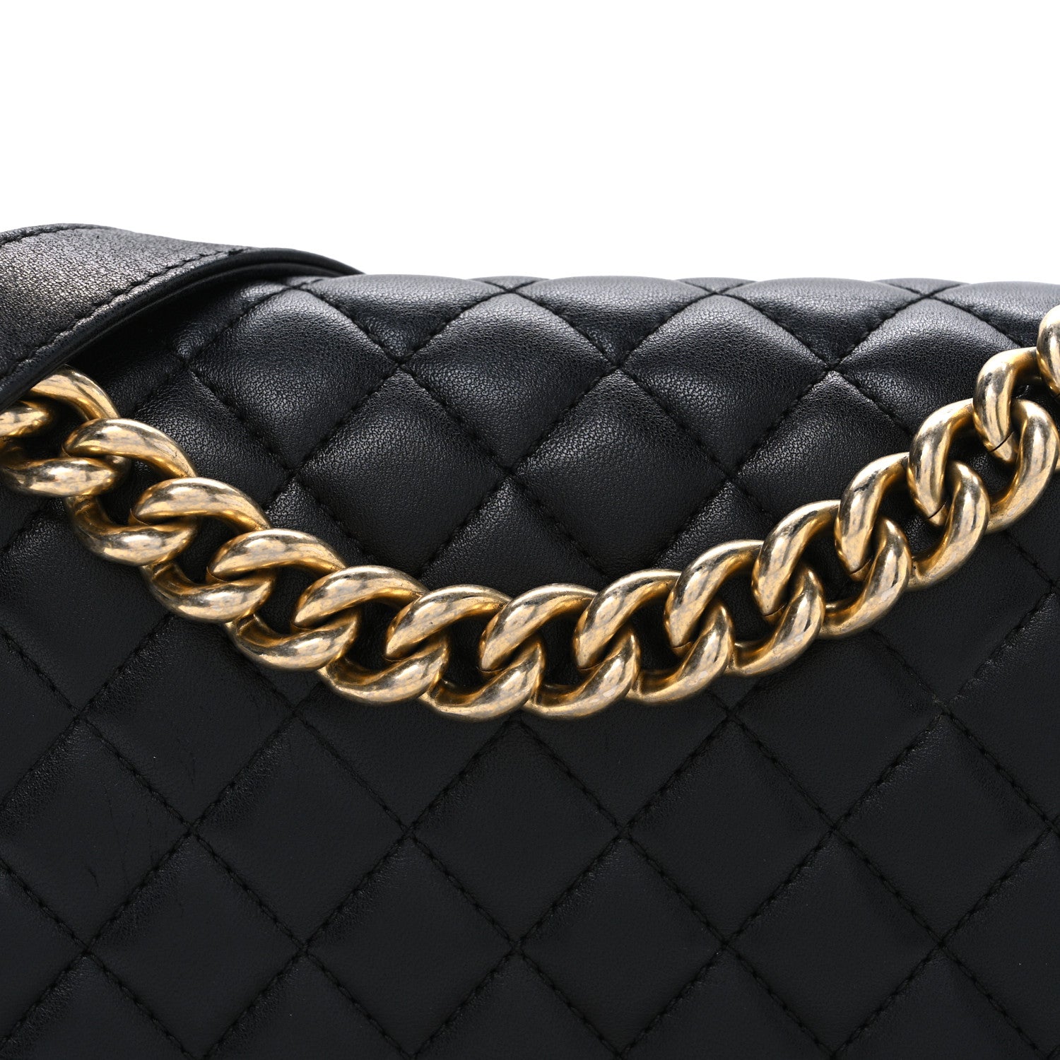 Chanel Lambskin Quilted Medium Boy Flap Black 8 of 10