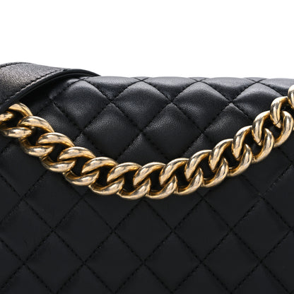 Chanel Lambskin Quilted Medium Boy Flap Black 8 of 10