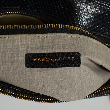 Marc Jacobs Python Embossed The Large Single Flap Black 7 of 10