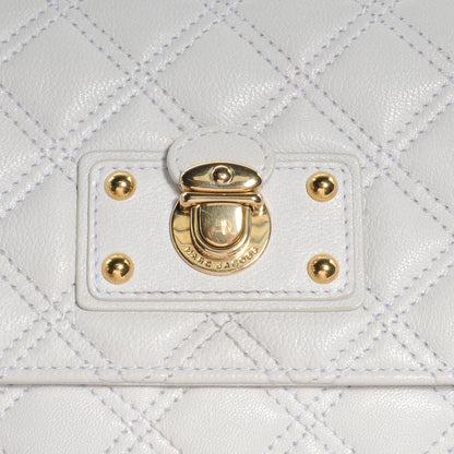 Marc Jacobs Leather Quilted The Large Single White 11 of 11