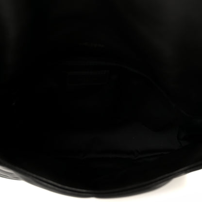 Saint Laurent Lambskin Quilted Monogram Monochrome Medium Loulou Puffer Chain Satchel Black 5 of 11