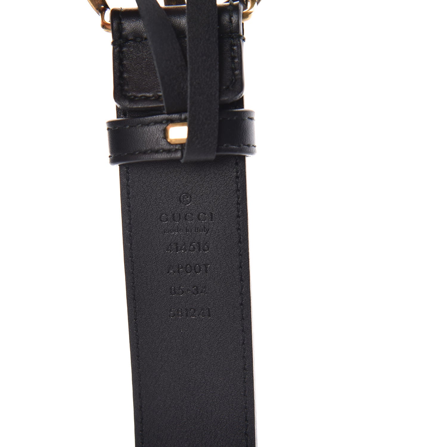 Gucci Calfskin Double G 30mm Belt 85 34 Black 4 of 7