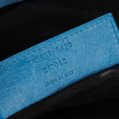 Balenciaga Agneau Giant 12 Rose Gold Hardware Work Bleu Indigo 7 of 14