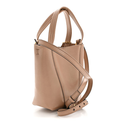 Chloe Grained Calfskin Small Spin Tote Woodrose 3 of 10