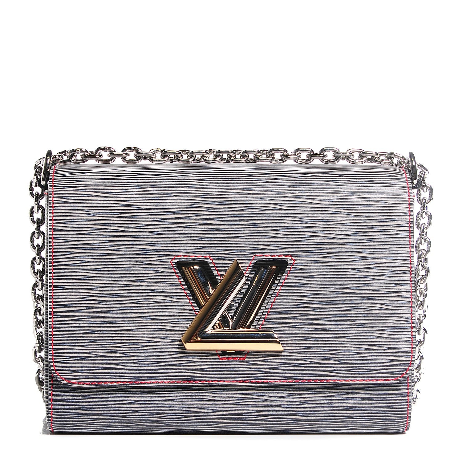 Louis Vuitton Epi Twist Shoulder Bag MM Denim Dark 1 of 7