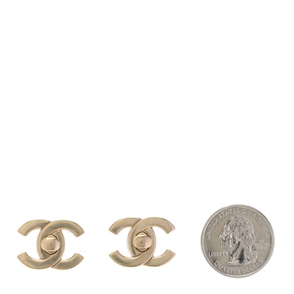 Chanel CC Earrings Gold Rainbow 3 of 6