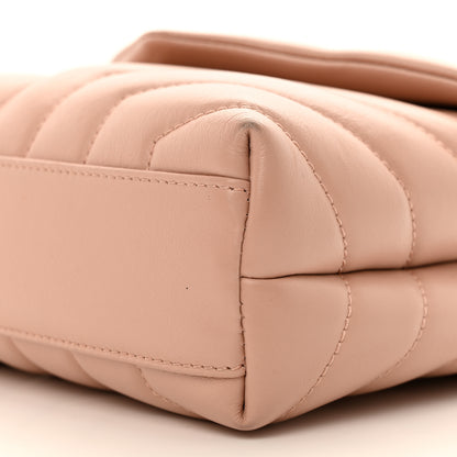 Saint Laurent Calfskin Y Quilted Monogram Toy Loulou Crossbody Bag Tender Pink 11 of 11