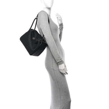 Hermes Taurillon Clemence Lindy 26 Black 2 of 11