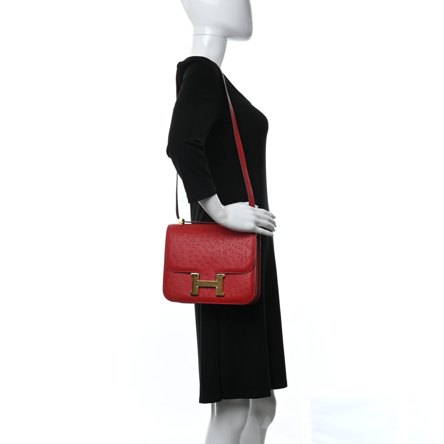 Ostrich Constance 24 Rouge Vif