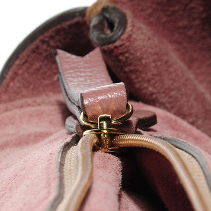 Mulberry Glossy Goat Medium Lily Flap Dark Blush 11 of 13