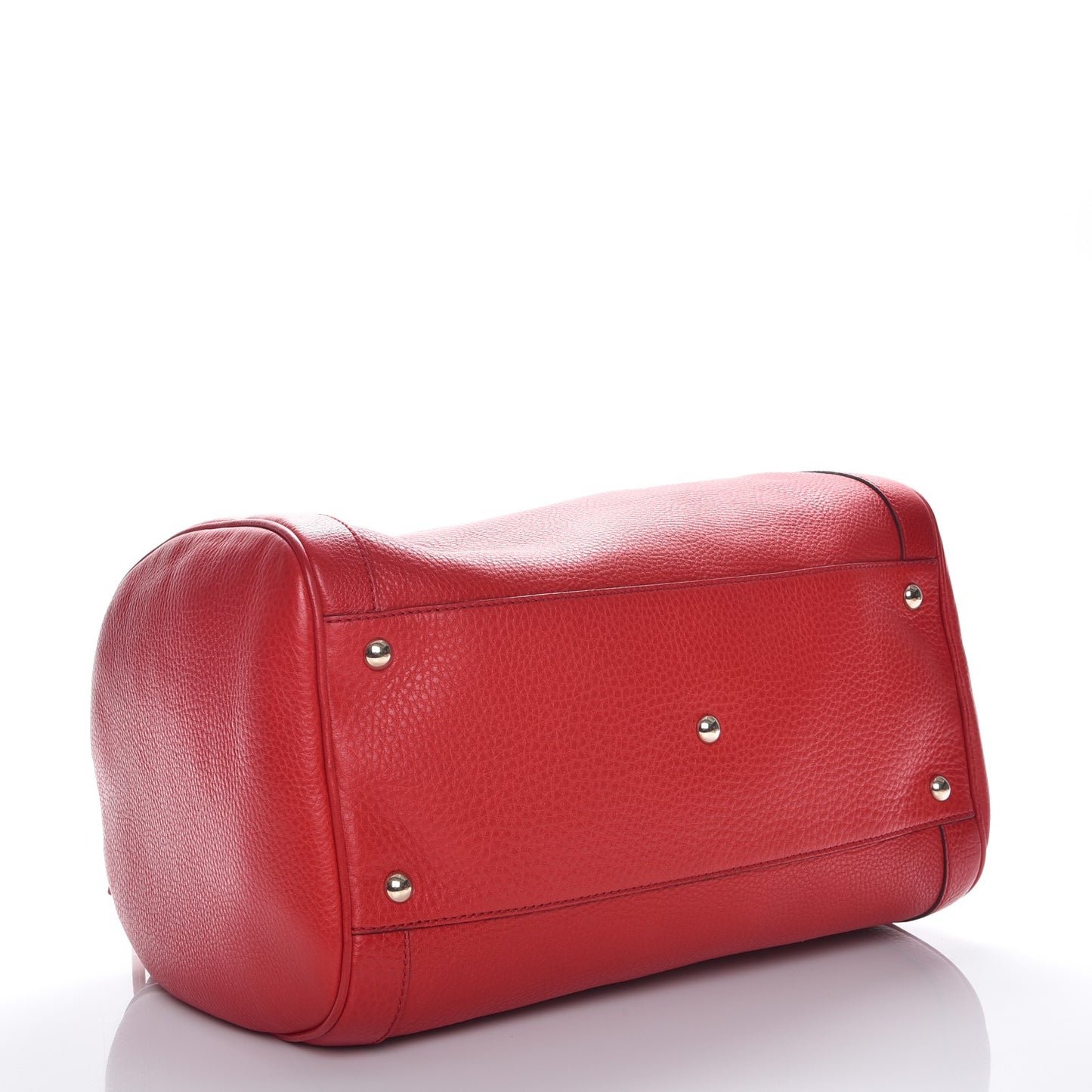 Pebbled Calfskin Medium Soho Boston Red