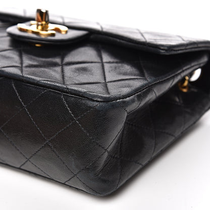 Chanel Lambskin Quilted Mini Square Flap Black 8 of 17
