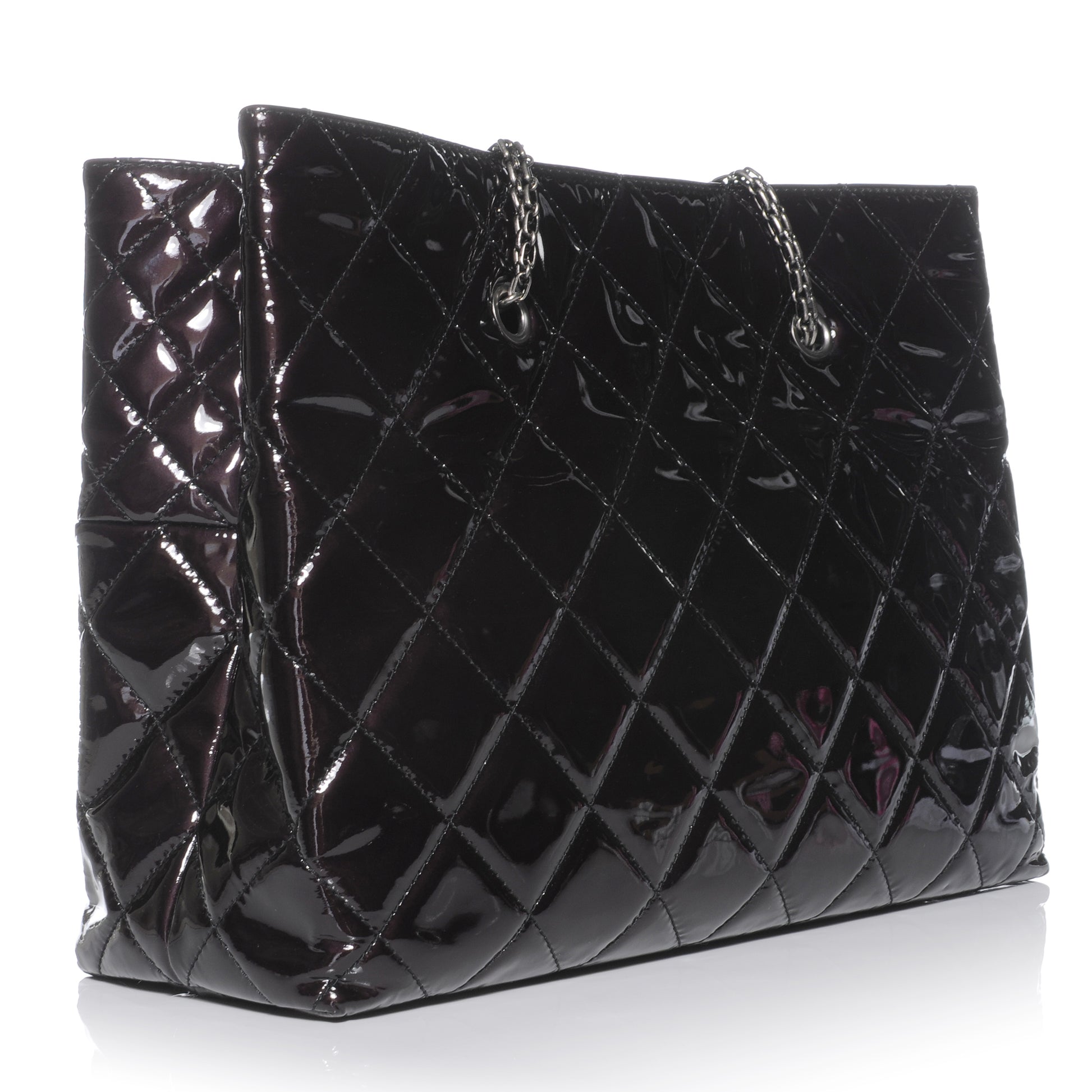 Chanel Patent Quilted Reissue 2.55 Tote Black 3 of 7