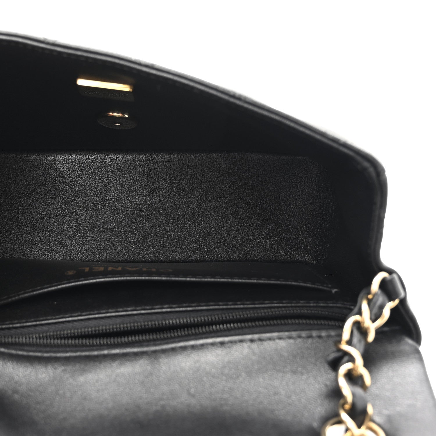 Chanel Lambskin Quilted Mini Rectangular Flap Black 5 of 11
