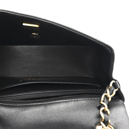 Chanel Lambskin Quilted Mini Rectangular Flap Black 5 of 11