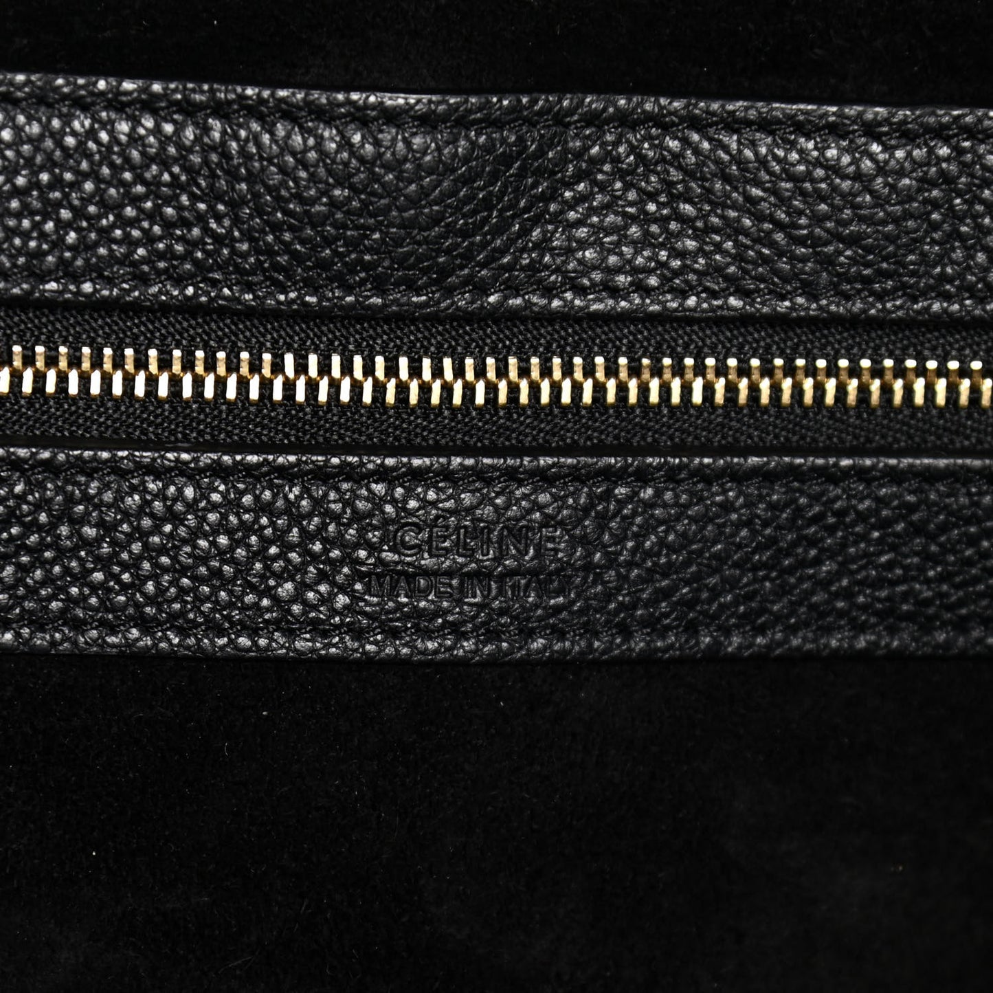 Soft Grained Calfskin Small Belt Cabas Phantom Black
