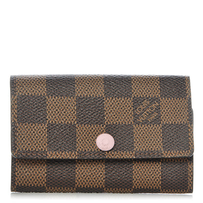 Louis Vuitton Damier Ebene Multicles 6 Key Holder Rose Ballerine 1 of 8