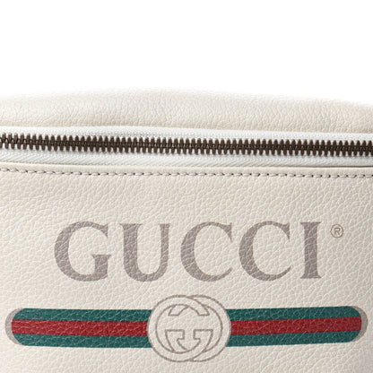 Gucci Grained Calfskin Small Logo Belt Bag White 10 of 10