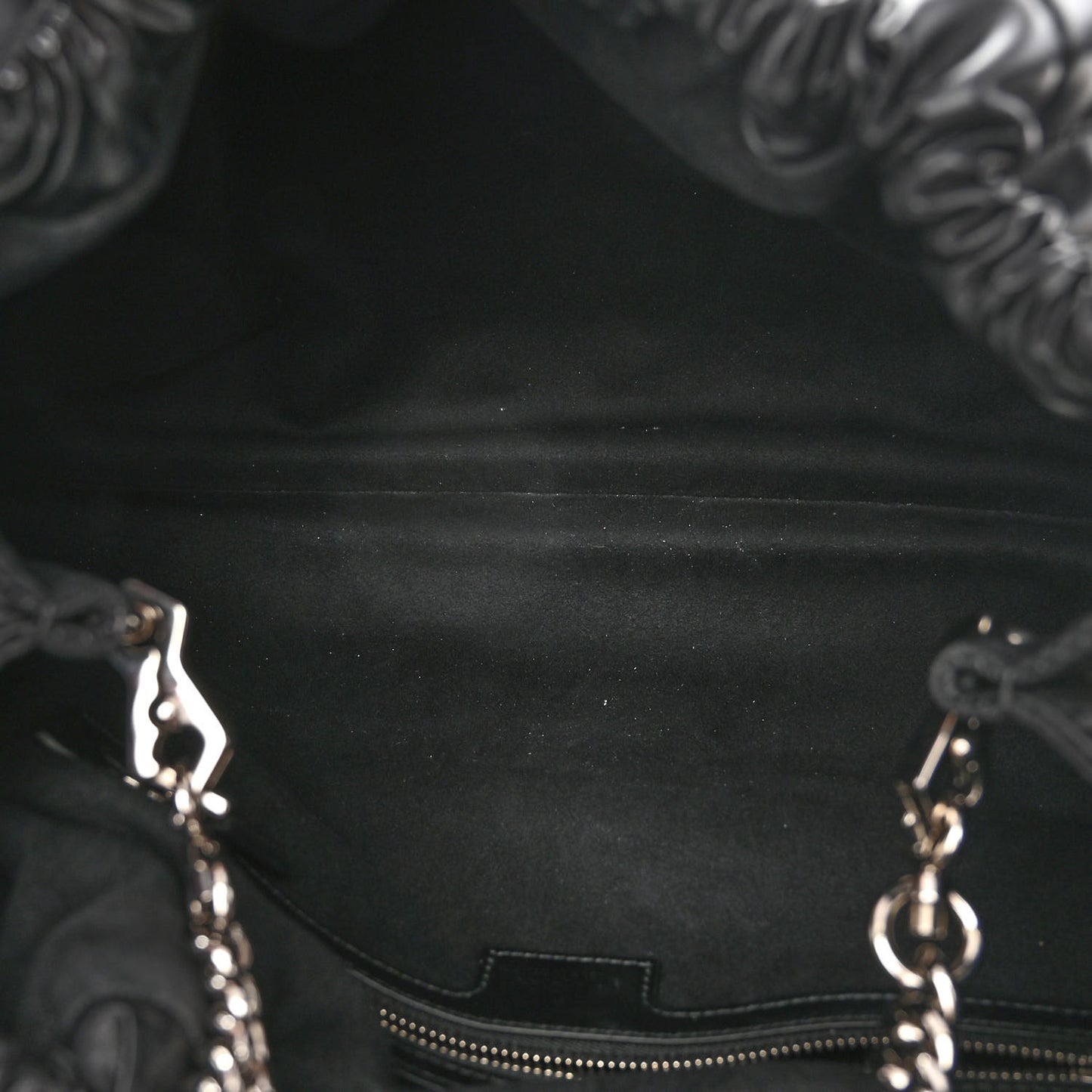 Calfskin Quilted Medium Deco Tote Bag Black