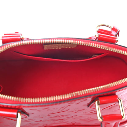 Louis Vuitton Vernis Alma BB Cherry 5 of 9