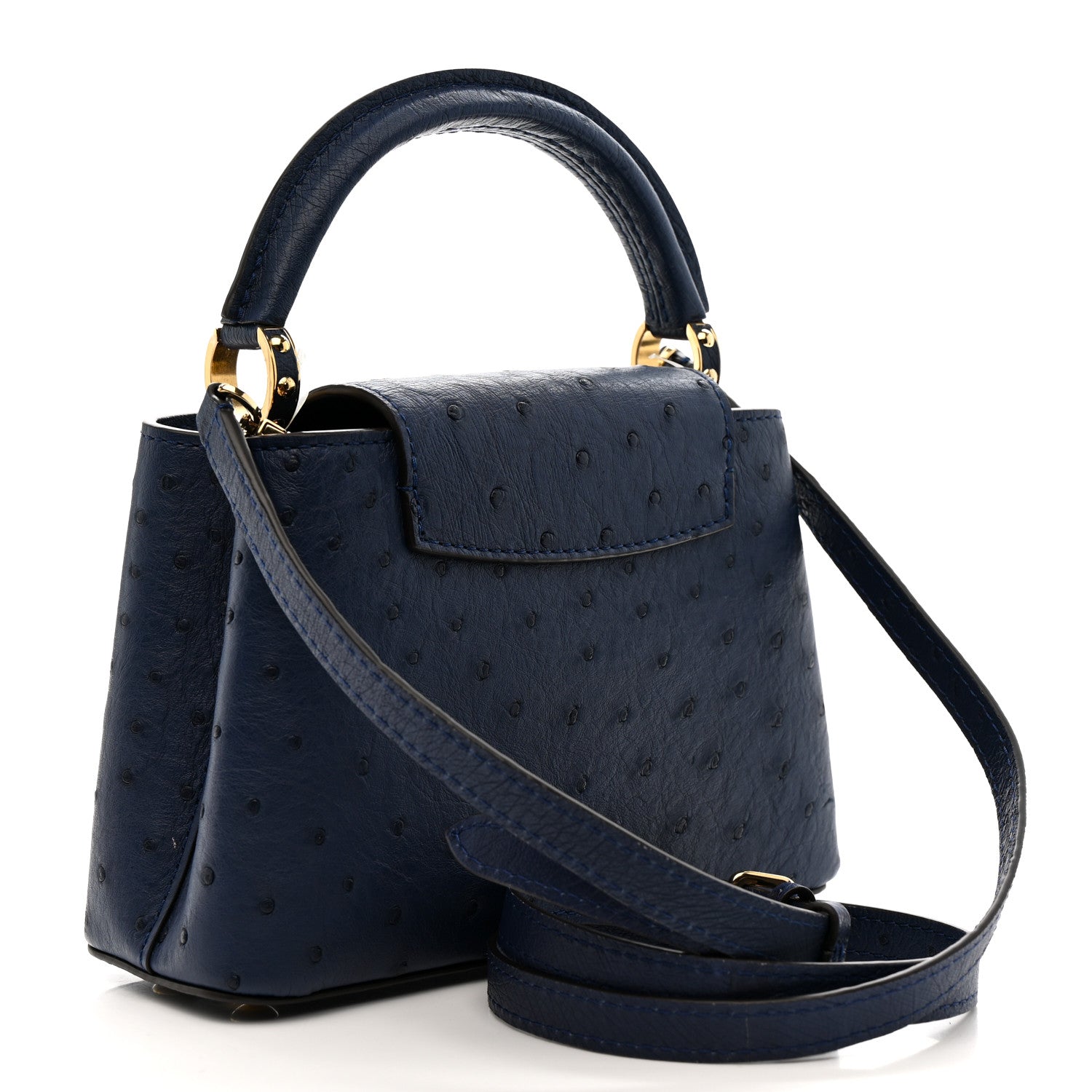 Louis Vuitton Ostrich Capucines Mini Indigo 1806552 – FASHIONPHILE