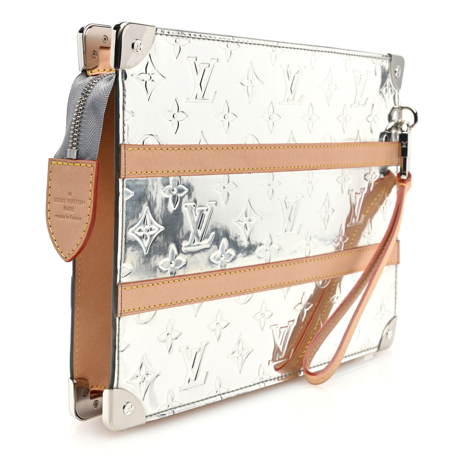 Louis Vuitton Monogram Miroir Trunk Pochette Silver 3 of 7