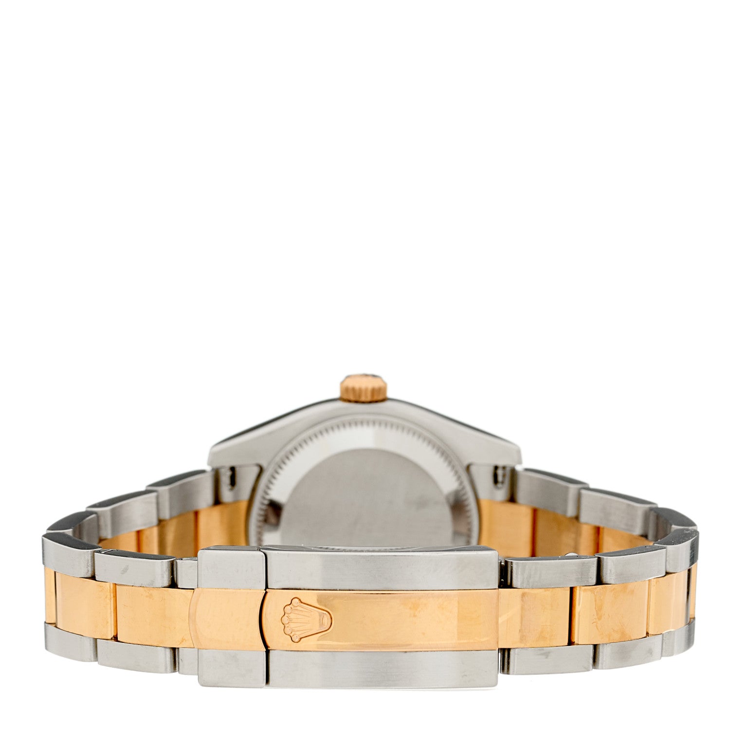 Rolex Stainless Steel 18K Everose Gold Diamond 26mm Oyster Perpetual Datejust Watch Champagne 179161 3 of 4