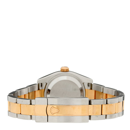 Rolex Stainless Steel 18K Everose Gold Diamond 26mm Oyster Perpetual Datejust Watch Champagne 179161 3 of 4