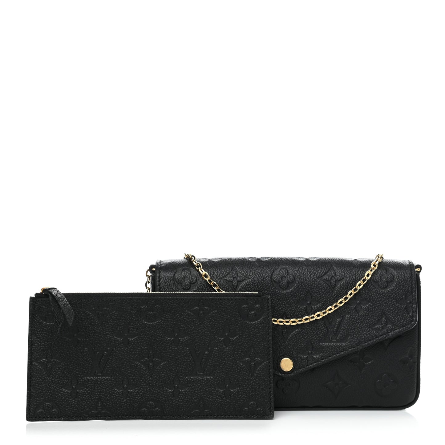 Empreinte Pochette Felicie Chain Wallet Black