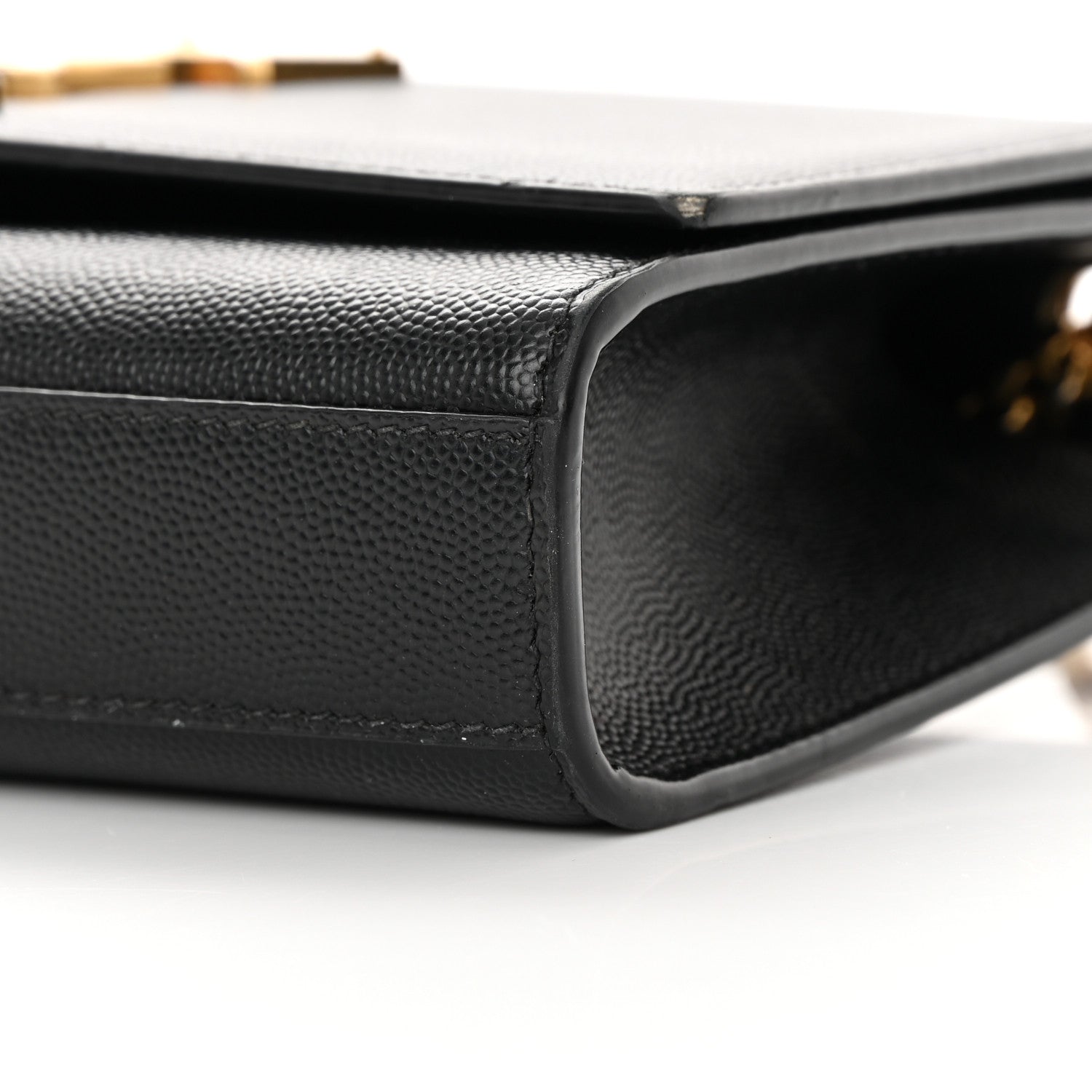Saint Laurent Grain De Poudre Small Monogram Kate Satchel Black 9 of 14