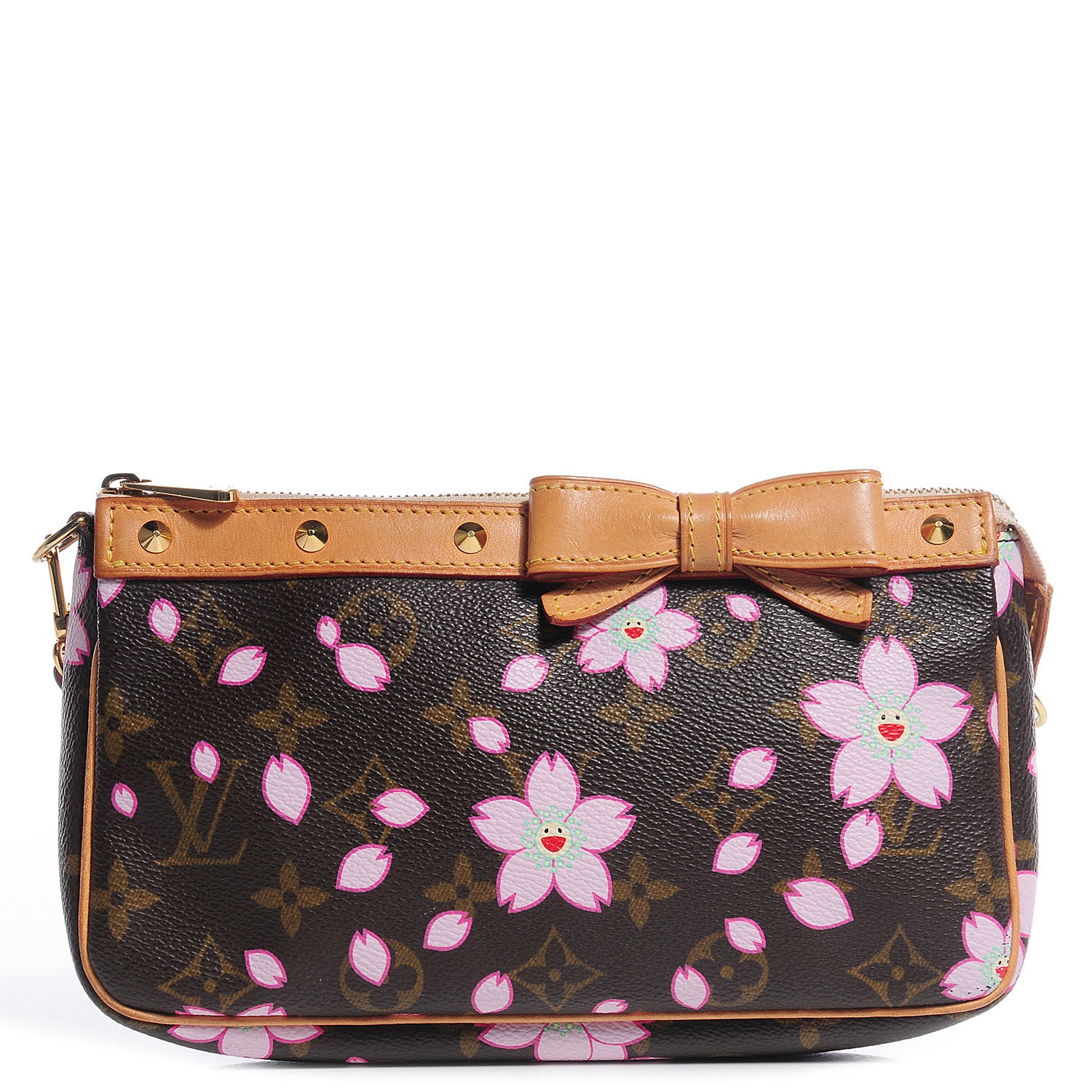 Louis Vuitton Monogram Cherry Blossom Pochette Accessories Brown 1 of 7