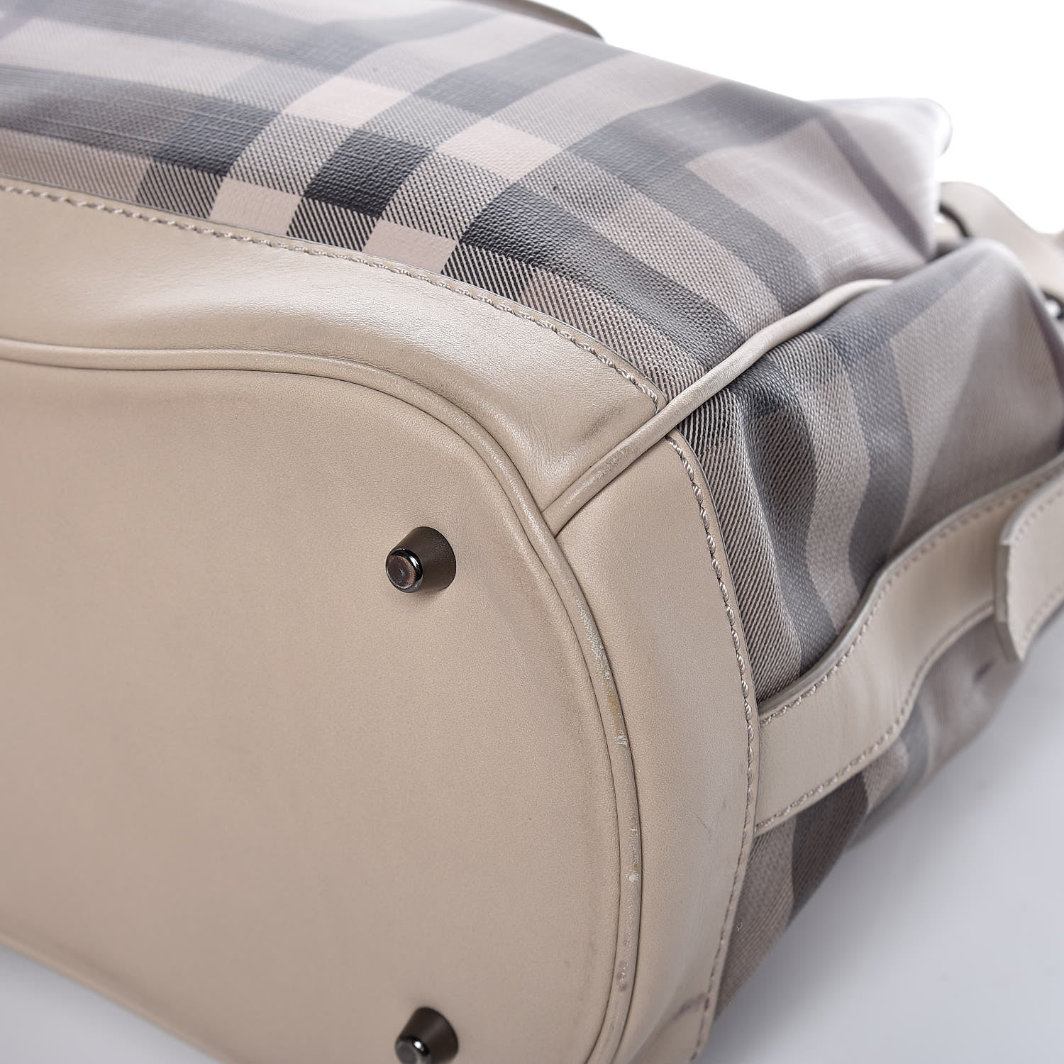 Burberry Smoked Check Medium Walden Belted Hobo Trench 12 of 17
