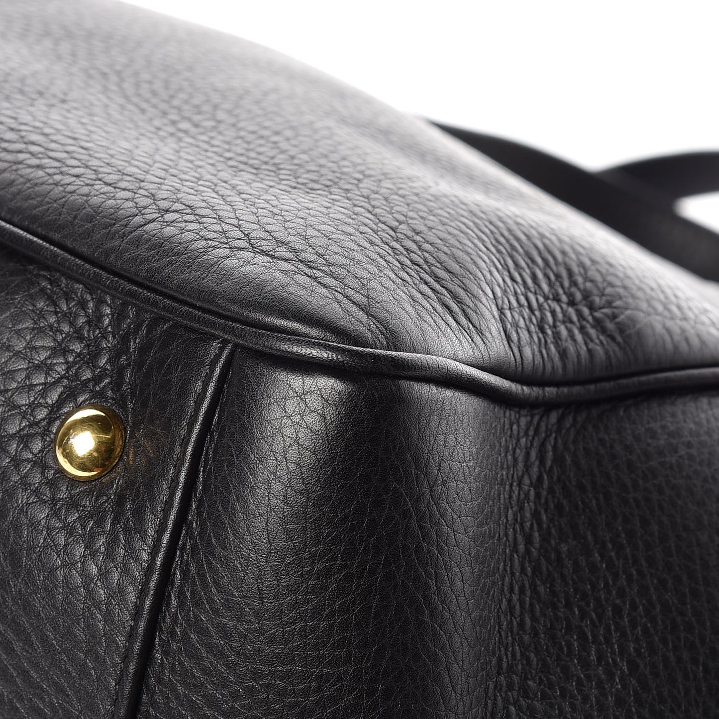 Pebbled Calfskin Medium 1973 Top Handle Satchel Black