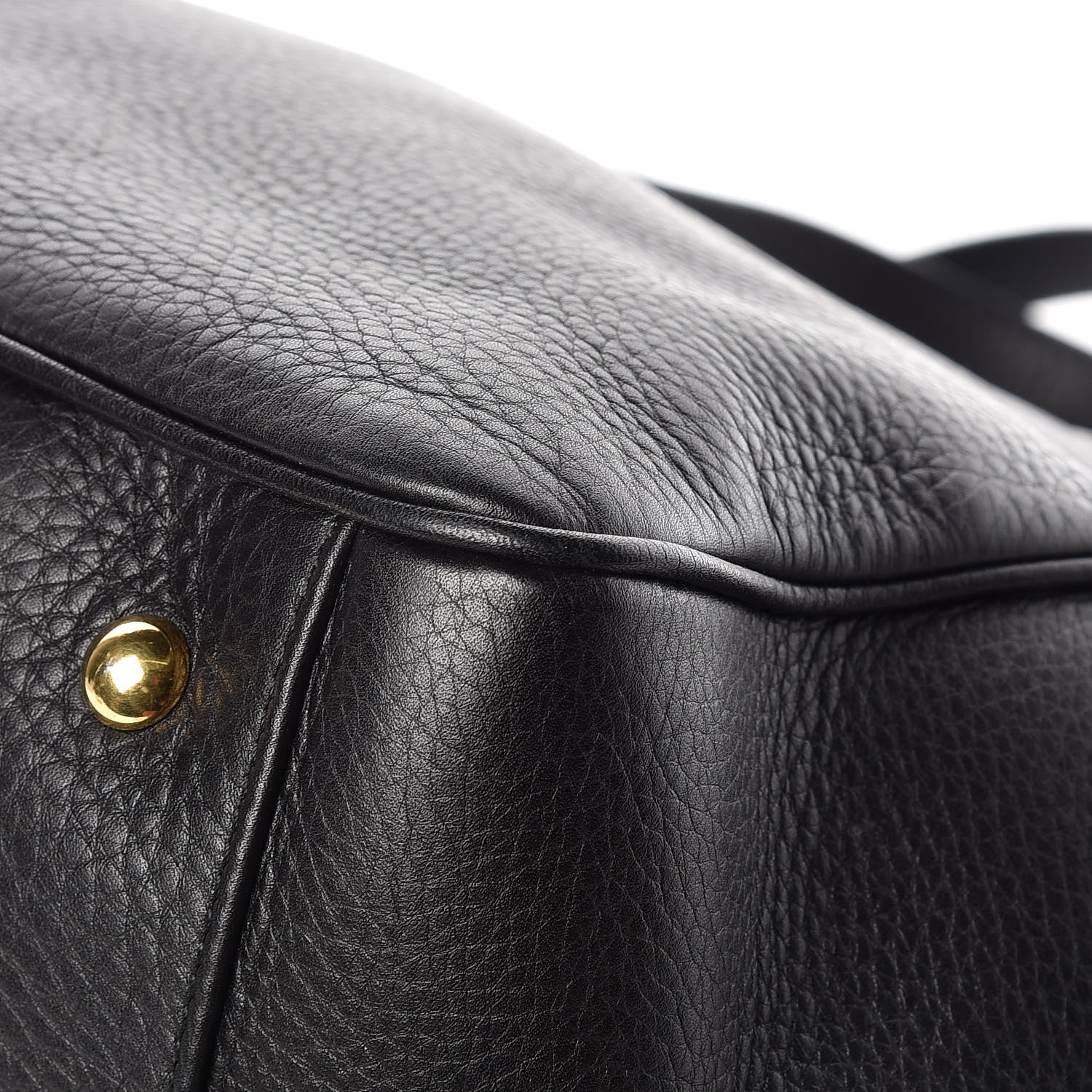 Gucci Pebbled Calfskin Medium 1973 Top Handle Satchel Black 14 of 16