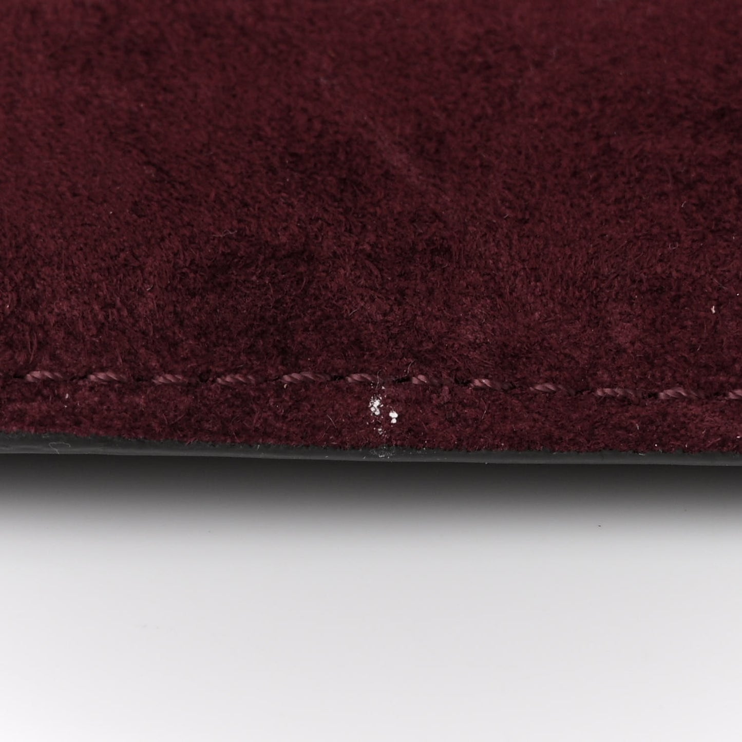 Suede Calfskin Braided Medium Marcie Double Carry Burgundy