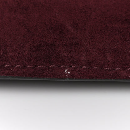 Chloe Suede Calfskin Braided Medium Marcie Double Carry Burgundy 11 of 11